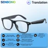 Превью AI Translation Smart Glasses with Hands-free Calling, Music Player and Camera Control — Smart Glasses, Senbono