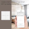 Превью 4-Gang ZigBee Smart Wireless Scene Switch — Smart Button Pusher, MOES