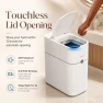 Превью Touchless Trash Can with Motion Sensor and Auto Bag-Suction System — Smart Trash Can, Joybos