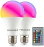 Превью Color Changing RGB LED Light Bulb with Remote Control — Smart Light Bulb, YKNAWOIR