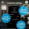 Превью Smart LED Light Bulbs, G25 Globe Bulb, WiFi Light, Soft White, 60W Equivalent, 4 Pack — Smart Light Bulb, GE