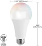 Превью WiFi-Control A21 LED Color-Changing and Tunable White Smart Light Bulb — Smart Light Bulb, Satco