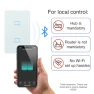 Превью Smart Light Switch with Bluetooth (2 Gang Touch Panel) — Smart Switch, Hauza