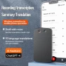 Превью A3 Dual-key Arc-Frame Twill Texture Ultra-thin AI Smart Voice Recorder with AIREC App Support, 8GB — Translator Device