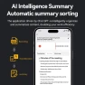 Превью A3 Dual-key Arc-Frame Twill Texture Ultra-thin AI Smart Voice Recorder with AIREC App Support, 8GB — Translator Device