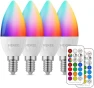 Превью Candelabra Light Bulbs, Color Changing with Remote — Smart Light Bulb, HEKEE