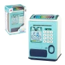 Smart Password Fingerprint Automatic Roll Money Piggy Bank, Happy Time For kids