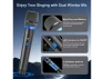Превью Portable Karaoke Machine, Black, with 2 Wireless Microphones — Karaoke Machine, JYX