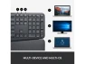Превью Wireless Ergonomic Keyboard, Black — Bluetooth Keyboard, Logitech