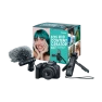 Mirrorless Vlogging Camera with Lens, Tripod and Microphone, 24.2MP, 4K Video, Canon