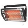 Ceiling Mounted Space Heater with Halogen Light, 1500W, Adjustable Tilt, Comfort Zone
