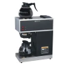 12-Cup Pourover Commercial Coffee Brewer with Upper and Lower Warmers and Two Glass Decanters, BUNN