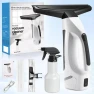 Cordless Handheld Window Vacuum Squeegee with Spray Bottle & Microfiber Cloth — Window Cleaning Robot, JQCSR