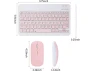 Превью Bluetooth Keyboard and Mouse Combo, Pink — Bluetooth Keyboard, TOOYA