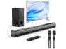 Превью Soundbar Speaker System with Subwoofer and 2 Wireless Karaoke Microphones — Sound Bar, Generic Logic, Inc.