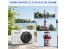 Превью Compact Digital Camera, White, 4K, 64MP, with 32GB TF Card and 2 Batteries — Digital Cameras & Camcorders, Generic Logic, Inc.