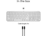 Превью Wireless Keyboard for Mac, Pale Grey — Bluetooth Keyboard, Logitech