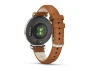 Превью Smart Watch, Cream Gold with Tan Leather Band — Smart Watch, Garmin