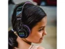 Превью Bluetooth headphones for kids, foldable, Black & Purple — Wireless Earbuds, Riwbox