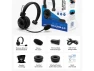 Превью Wireless Bluetooth Headset, One-Ear Mono — Wireless Earbuds, Blue Tiger