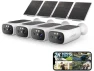 Превью Solar Outdoor Security Camera, 4 Cameras, 2K — Security Camera, Trisvision