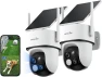 Превью Wireless Outdoor Security Camera, Dual Lens, 2K, White, 2-Pack — Security Camera, Wansview