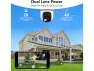 Превью Wireless Outdoor Security Camera, Dual Lens, 2K, White, 2-Pack — Security Camera, Wansview