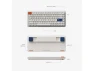 Превью 75% Compact Low-Profile Wireless Mechanical Keyboard — Bluetooth Keyboard, MelGeek