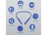 Превью Bluetooth Neckband Earbuds, Blue, 3-Pack — Wireless Earbuds, Trisvision