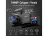 Превью Front and Rear Dash Camera with 2.5K Resolution — Dash Cam, Trisvision