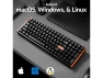 Превью 96% Compact Keyboard with Number Pad, Hall Effect Magnetic Switches and Custom RGB — Bluetooth Keyboard, Keychron