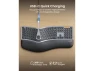 Превью Full Size Split Keyboard with Backlighting and Cushioned Wrist Rest — Bluetooth Keyboard, ProtoArc