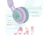 Превью Wireless Headphones, Purple & Green, Cat Ear Design — Wireless Earbuds, Riwbox