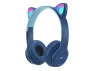 Превью Foldable RGB Cat Ear Wireless Headphones with Built-in Microphone — Wireless Earbuds, Gemdeck