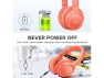 Превью Over-ear Bluetooth headphones, Orange Red — Wireless Earbuds, BERIBES