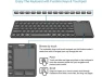 Превью Bluetooth Keyboard with Touchpad — Bluetooth Keyboard, Arteck