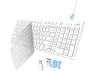 Превью Wireless Keyboard, White, Full Size with Number Pad — Bluetooth Keyboard, FENIFOX