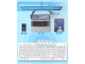Превью Wireless Keyboard, White, Full Size with Number Pad — Bluetooth Keyboard, FENIFOX