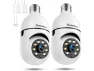 Превью Light Bulb Security Camera, 2 Pack, 2K/3MP — Security Camera, WOOJONG