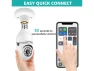 Превью Light Bulb Security Camera, 2 Pack, 2K/3MP — Security Camera, WOOJONG