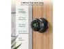 Превью Matte Black Fingerprint Door Knob Lock — Smart Lock, STARWELL