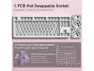 Превью Gradient Pink Wireless Mechanical Keyboard — Bluetooth Keyboard, RUOCLRIS