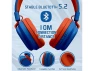 Превью Blue Foldable Over-Ear Kids Headphones — Wireless Earbuds, MIDOLA