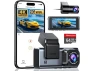 Превью Front-and-Rear Dash Camera for Cars, Silver, Free 64GB Card Included — Dash Cam, Navycrest