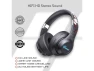 Превью Black Over-Ear Foldable Headphones with LED Light — Wireless Earbuds, TUKO
