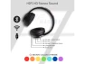 Превью Black Over-Ear Foldable Headphones with LED Light — Wireless Earbuds, TUKO