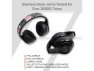 Превью Black Over-Ear Foldable Headphones with LED Light — Wireless Earbuds, TUKO
