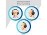 Превью Black Over-Ear Foldable Headphones with LED Light — Wireless Earbuds, TUKO