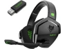 Превью Dual Wireless Gaming Headset, Black-Green — Wireless Earbuds, NUBWO