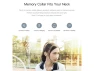 Превью White Wireless Bluetooth Headphones with Magnetic Neckband — Wireless Earbuds, QCY
